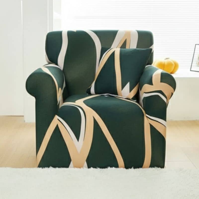Housse de Fauteuil Extensible À Formes Artistiques Housse de Fauteuil Extensible À Formes Artistiques