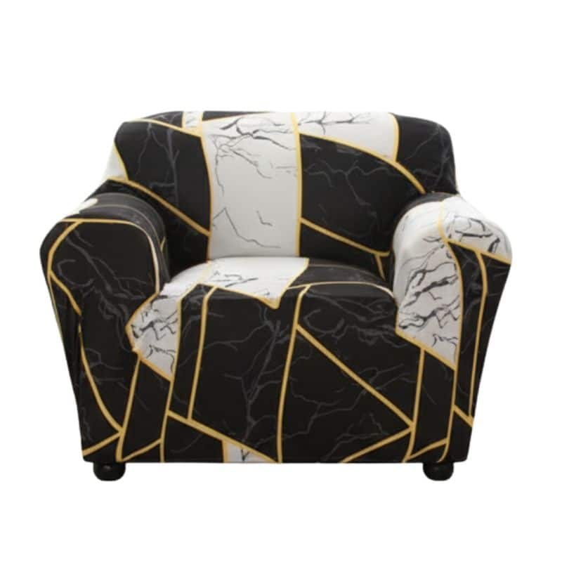 Housse de Fauteuil Extensible À Formes Géométriques Modernes Housse de Fauteuil Extensible À Formes Géométriques Modernes