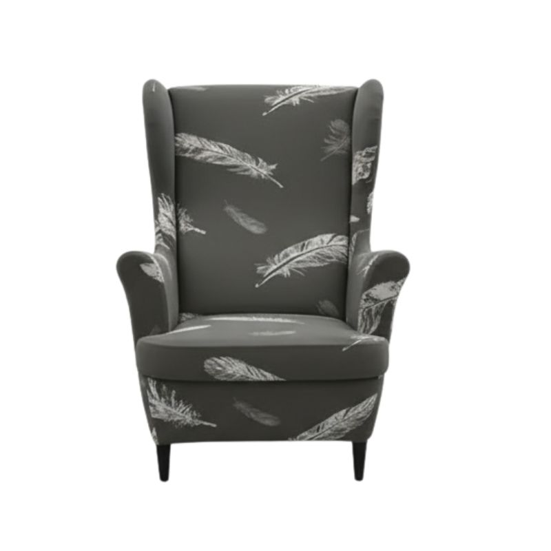 Housse de Fauteuil À Motif Plumes Blanches Housse de Fauteuil À Motif Plumes Blanches