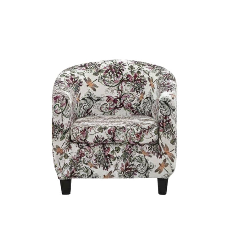 Housse De Fauteuil Style Classique À Fleurs Doux Housse De Fauteuil Style Classique À Fleurs Doux