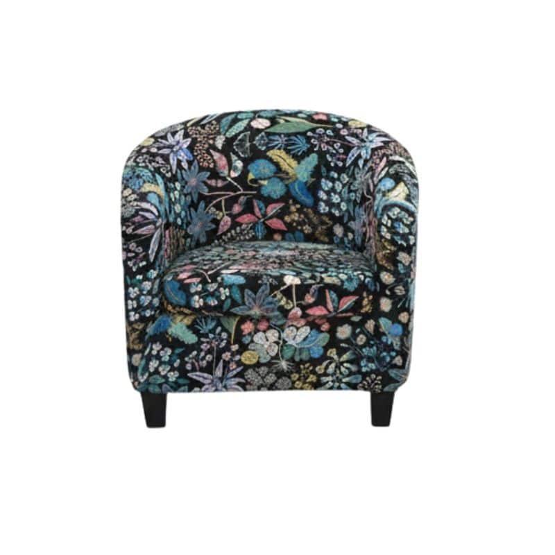 Housse De Fauteuil Motif Floral Multicolore Élégante Housse De Fauteuil Motif Floral Multicolore Élégante