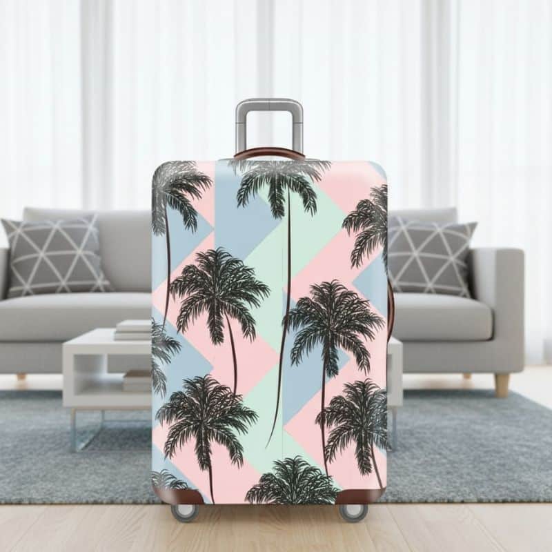 Housse de Valise Grande Taille Palmiers Tropicaux Housse de Valise Grande Taille Palmiers Tropicaux