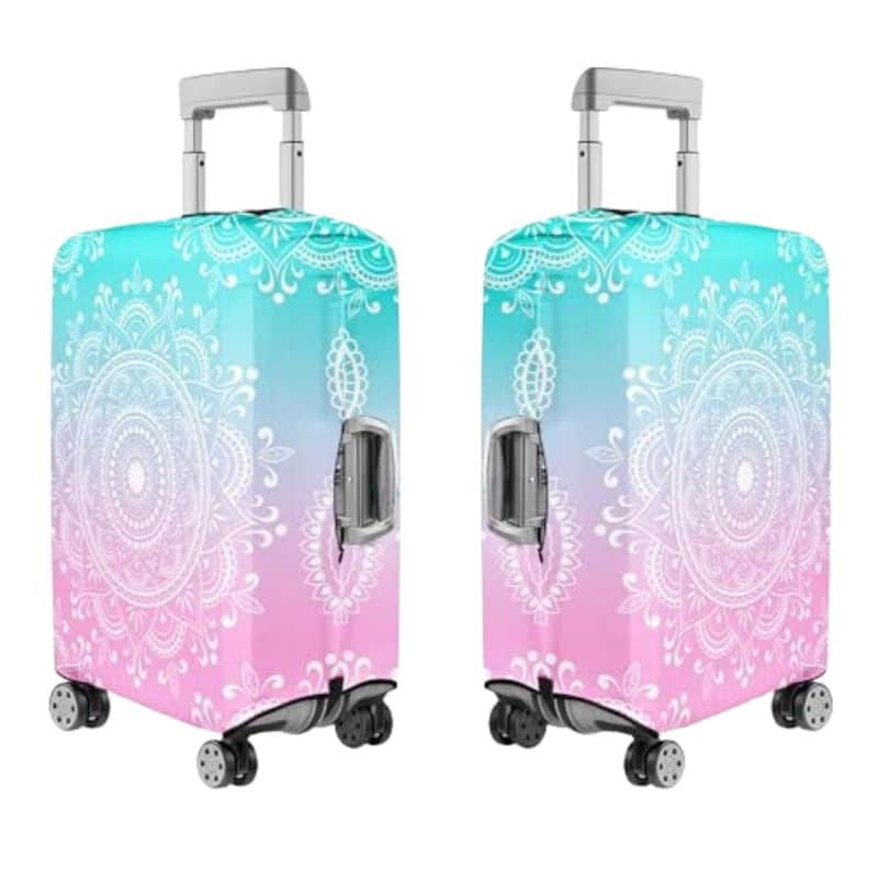 Housse de Valise Design Mandala Dégradé Housse de Valise Design Mandala Dégradé