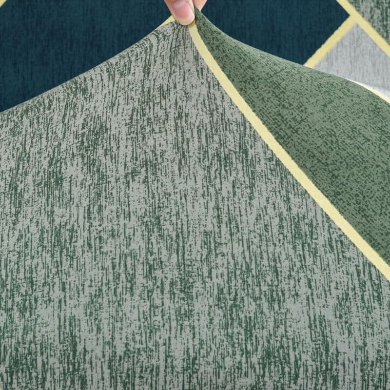 Housse De Canapé Clic-Clac Verte Taille Standard À Motif Géométrique Housse De Canapé Clic-Clac Verte Taille Standard À Motif Géométrique