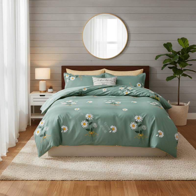 Housse de Couette Style Floral Délicat et Confortable Housse de Couette Style Floral Délicat et Confortable