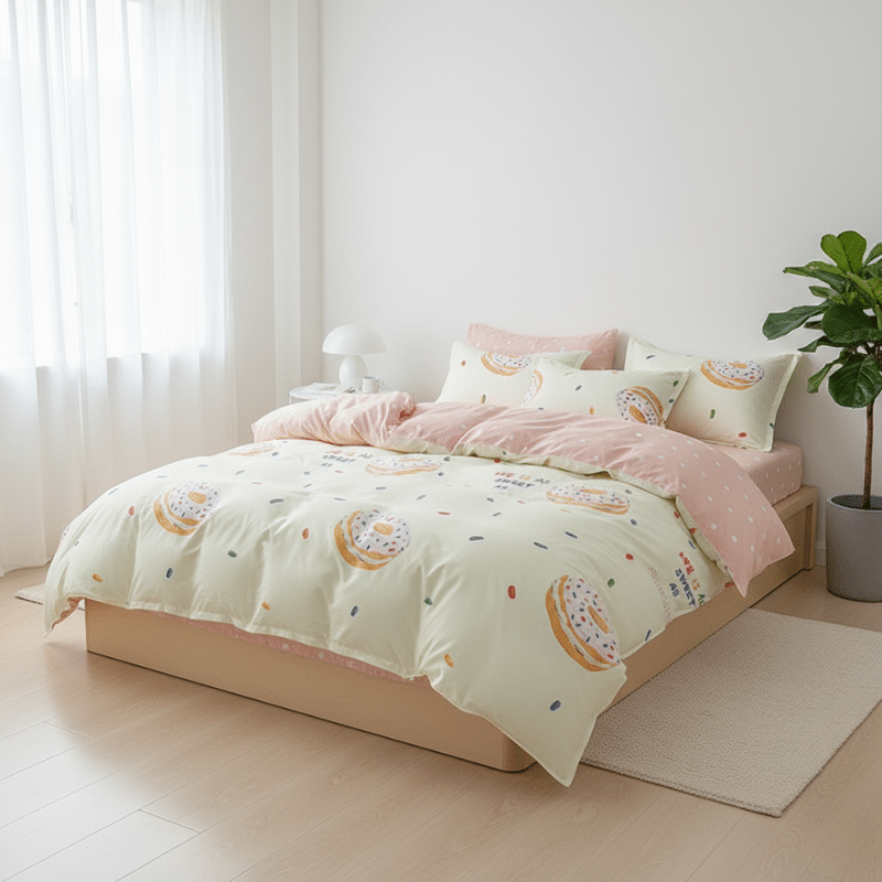 Housse de Couette Style Donut Sucré Housse de Couette Style Donut Sucré