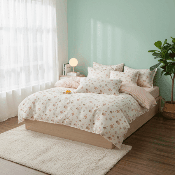 Housse de Couette Style Ourson Doux et Rêveur