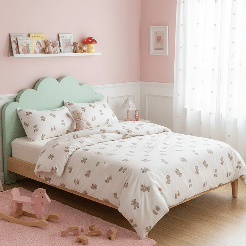 3-66 Housse de Couette Style Ourson Douillet