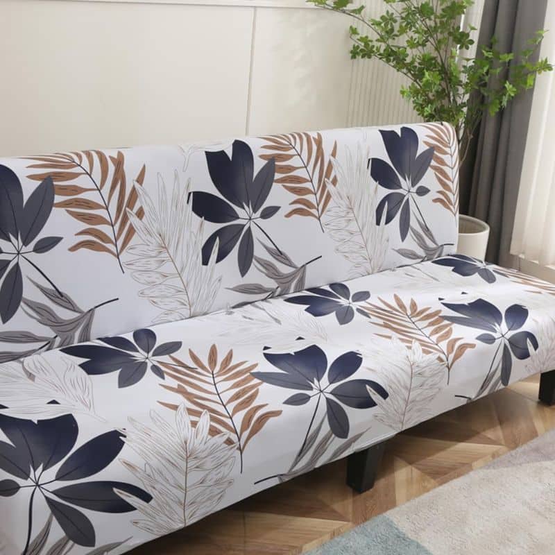 Housse De Canapé Convertible À Motif Tropical Housse De Canapé Convertible À Motif Tropical