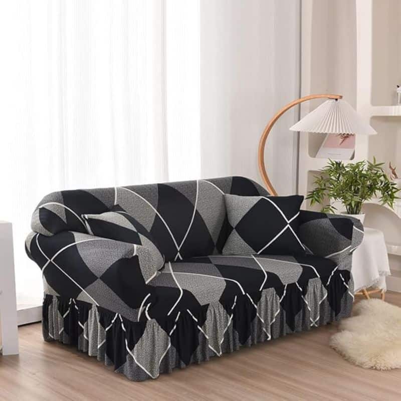 Housse De Canapé Déperlante Anti-Tache Avec Design Géométrique Chic Housse De Canapé Déperlante Anti-Tache Avec Design Géométrique Chic
