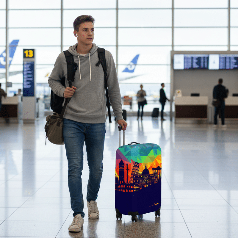 Housse de Valise Design Monuments du Monde Housse de Valise Design Monuments du Monde