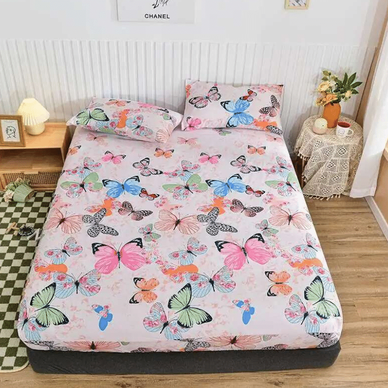 Drap-housse Style Papillon Pastel Drap-housse Style Papillon Pastel