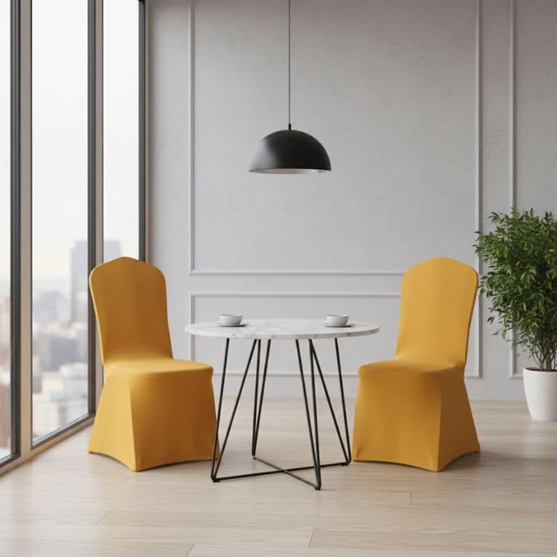 34 Housse De Chaise Évènementiel En Tissu Spandex Durable