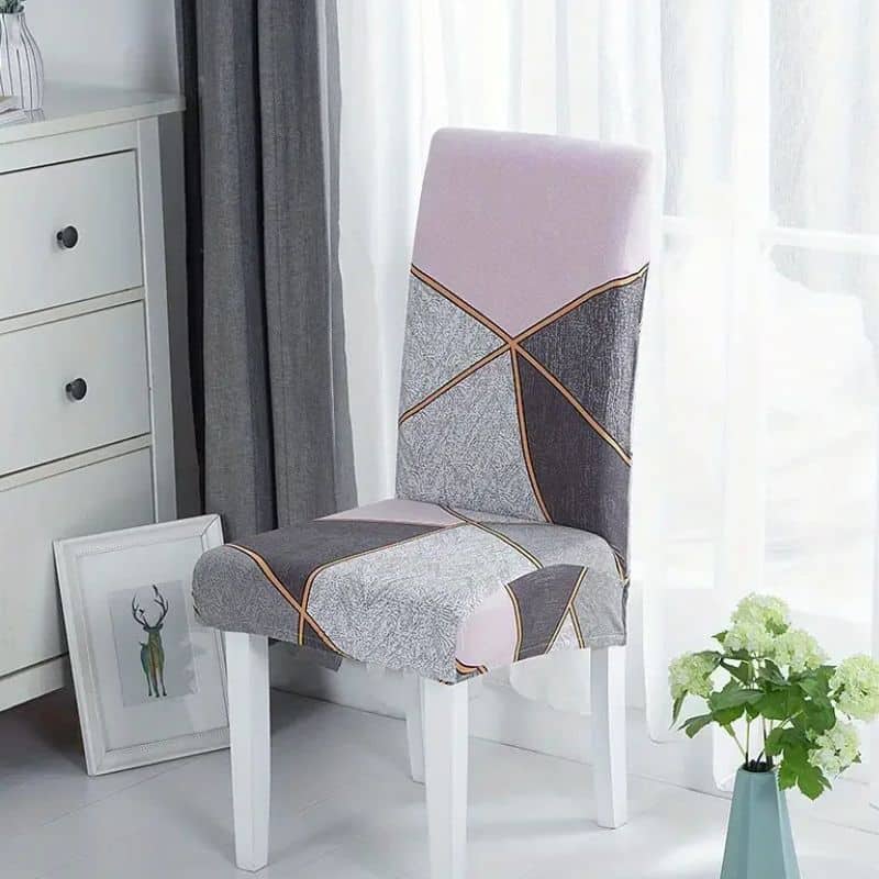 Housse De Chaise Extensible Style Moderne En Tissu Doux Élégant Housse De Chaise Extensible Style Moderne En Tissu Doux Élégant