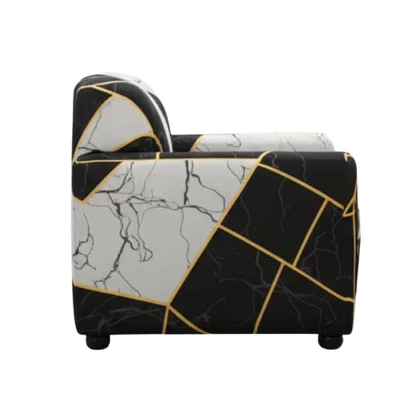 Housse de Fauteuil Extensible À Formes Géométriques Modernes Housse de Fauteuil Extensible À Formes Géométriques Modernes