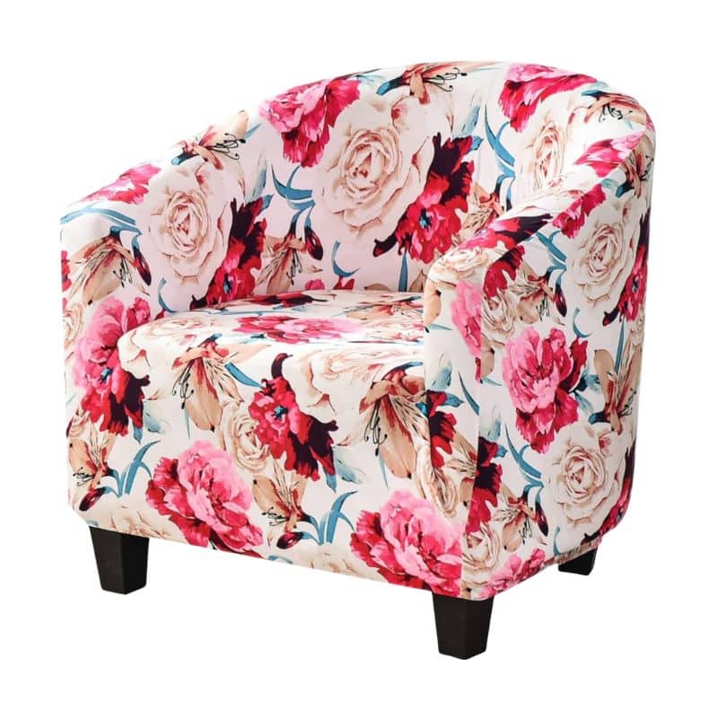Housse De Fauteuil à Motif Floral Coloré Housse De Fauteuil à Motif Floral Coloré