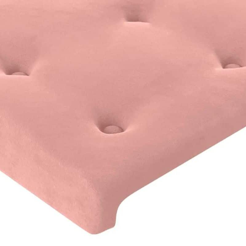 Tête de Lit Classique en Velours Rose Style Contemporain Tête de Lit Classique en Velours Rose Style Contemporain