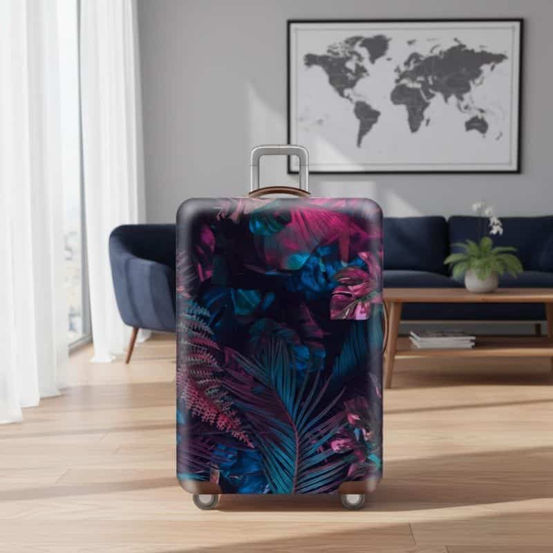 Housse de Valise Grande Taille Forêt Tropicale de Nuit Housse de Valise Grande Taille Forêt Tropicale de Nuit