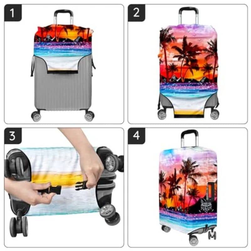 Housse de Valise Design Coucher de Soleil Housse de Valise Design Coucher de Soleil