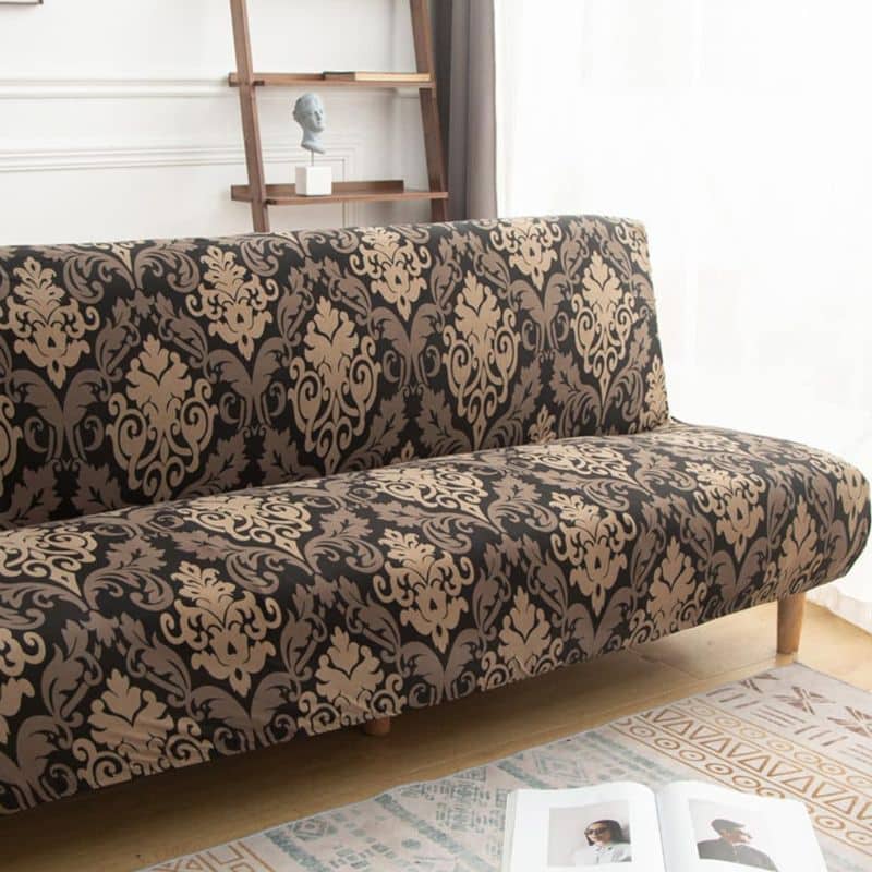Housse De Canapé Convertible À Motif Arabesque Élégante Housse De Canapé Convertible À Motif Arabesque Élégante