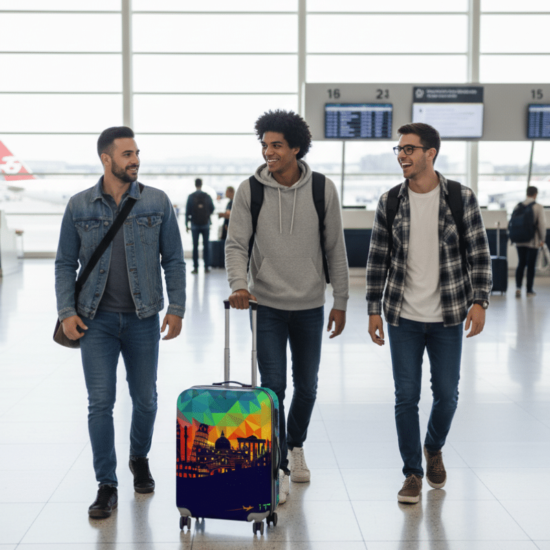 Housse de Valise Design Monuments du Monde Housse de Valise Design Monuments du Monde