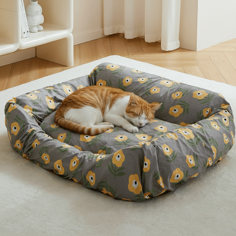 5-125 Housse pour Animaux À Motifs Fleuris