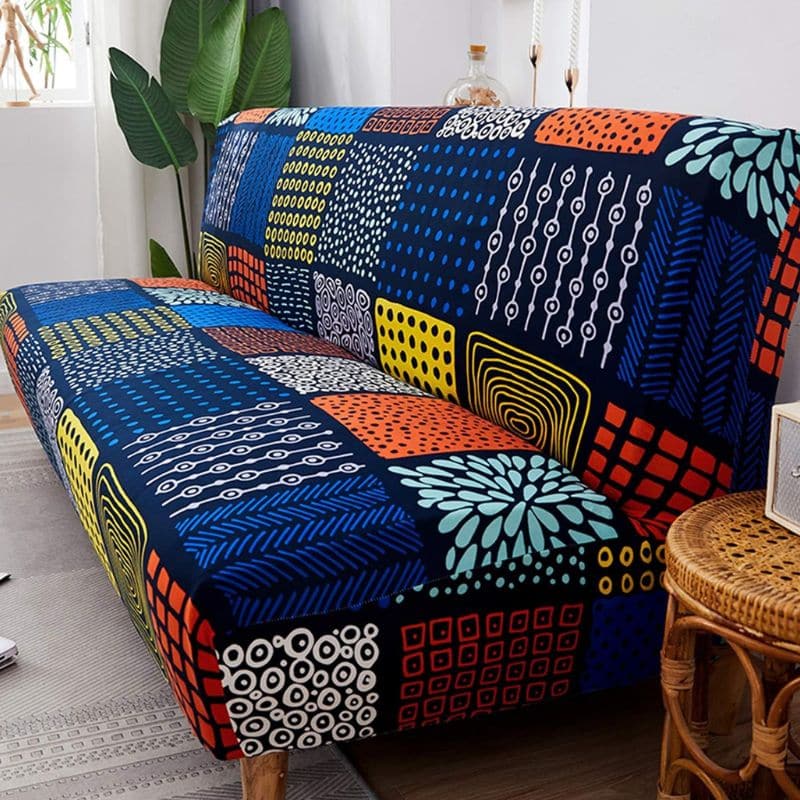 Housse De Canapé Convertible Et Extensible Style Patchwork Moderne Housse De Canapé Convertible Et Extensible Style Patchwork Moderne
