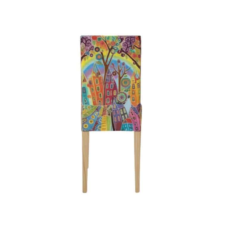 Housse De Chaise À Motif Paysage Coloré Housse De Chaise À Motif Paysage Coloré