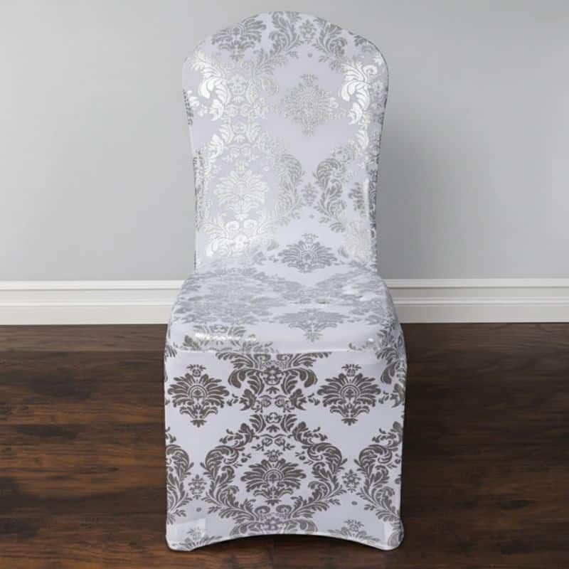 Housse De Chaise Évènementiel À Motif Baroque Housse De Chaise Évènementiel À Motif Baroque