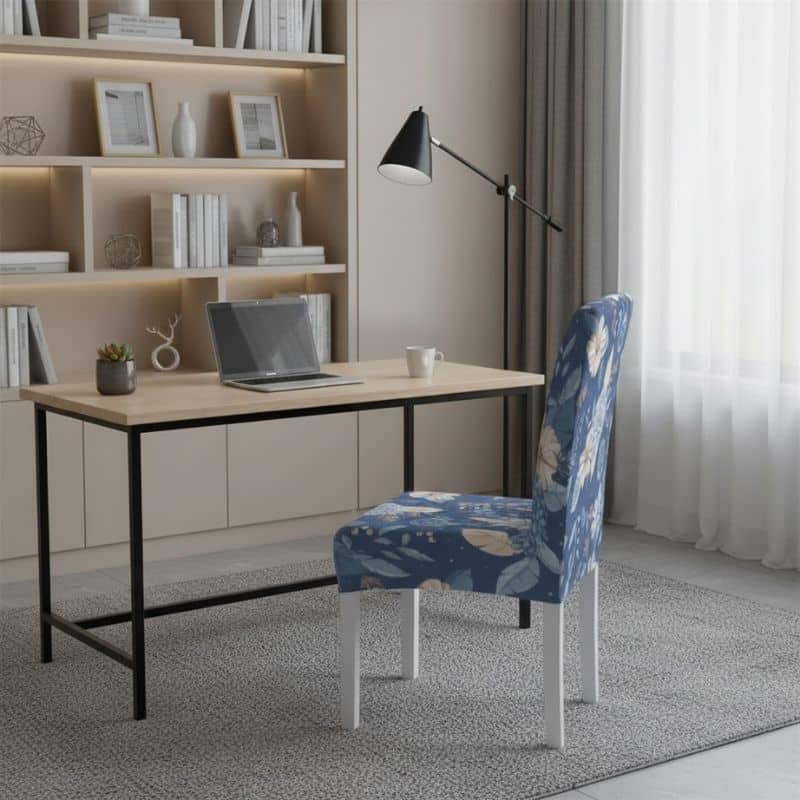 Housse De Chaise À Motif Floral au Charme Classique et Intemporel Housse De Chaise À Motif Floral au Charme Classique et Intemporel