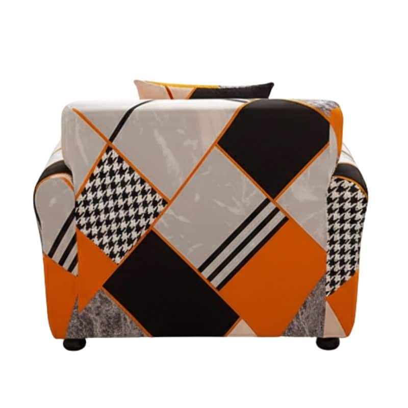 Housse de Fauteuil Extensible Au Design Géométrique Housse de Fauteuil Extensible Au Design Géométrique