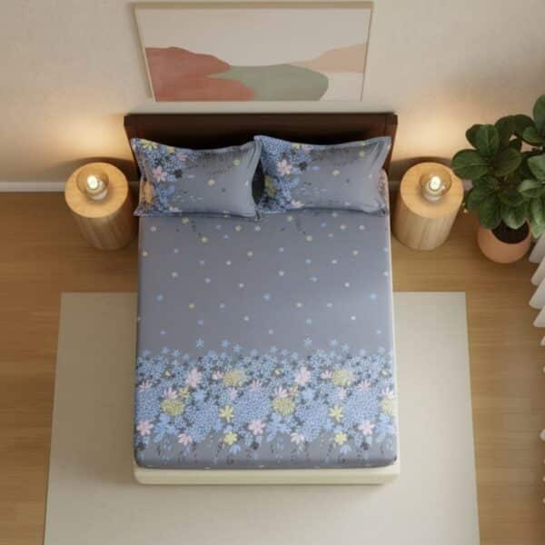 Drap-housse À Motifs Floraux Contemporains