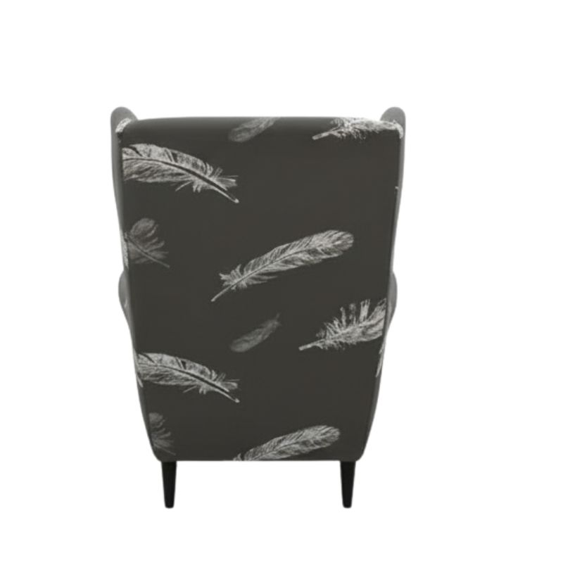 Housse de Fauteuil À Motif Plumes Blanches Housse de Fauteuil À Motif Plumes Blanches