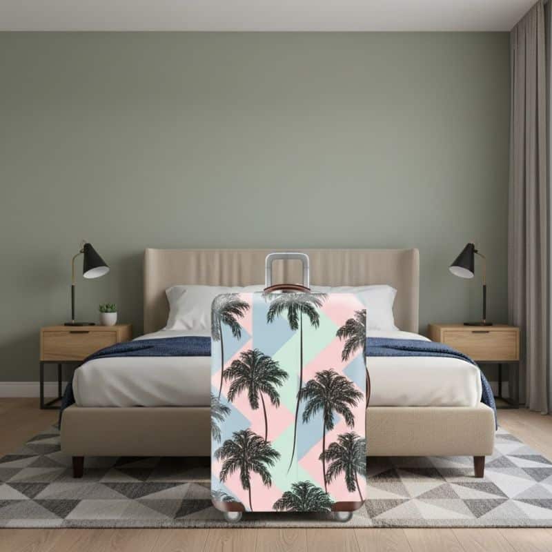 Housse de Valise Grande Taille Palmiers Tropicaux Housse de Valise Grande Taille Palmiers Tropicaux