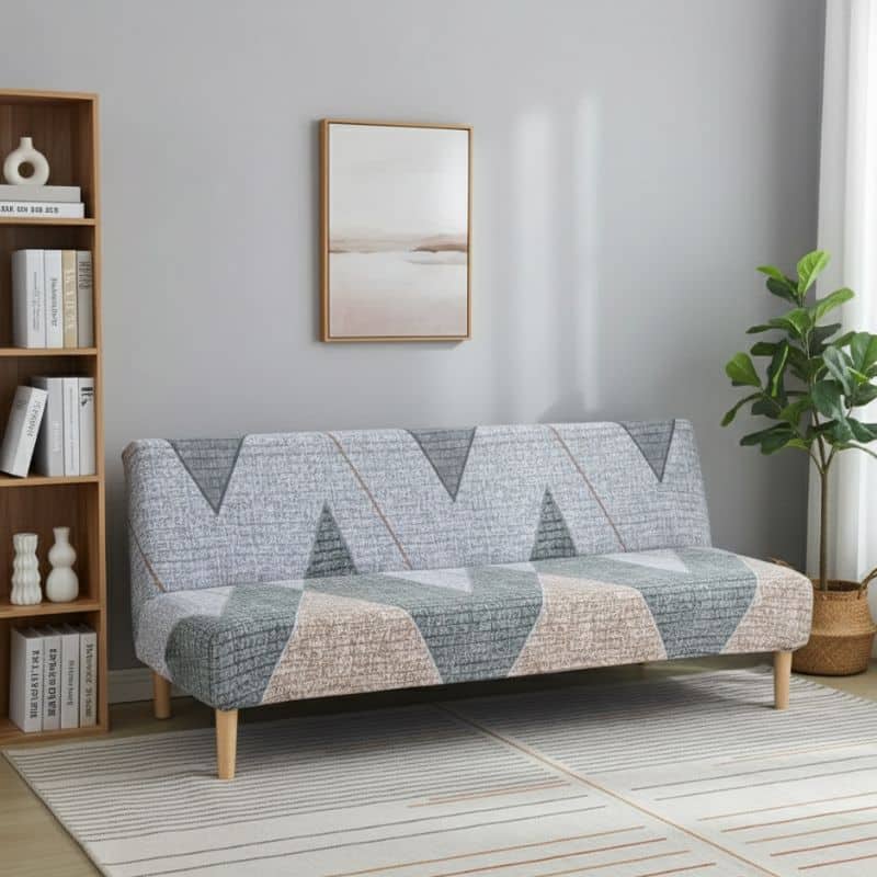 5-43 Housse De Canapé Clic-Clac Taille Standard Style Scandinave Chic