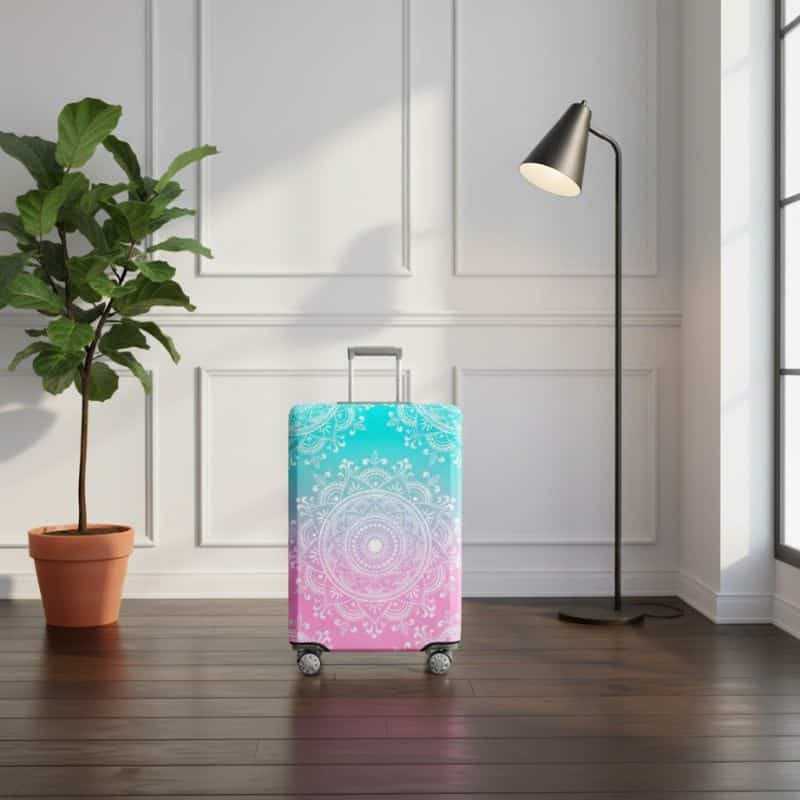 Housse de Valise Design Mandala Dégradé Housse de Valise Design Mandala Dégradé