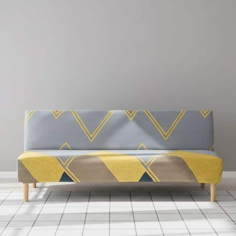 Housse De Canapé Clic-Clac Moderne Taille Standard En Tissu Extensible Housse De Canapé Clic-Clac Moderne Taille Standard En Tissu Extensible
