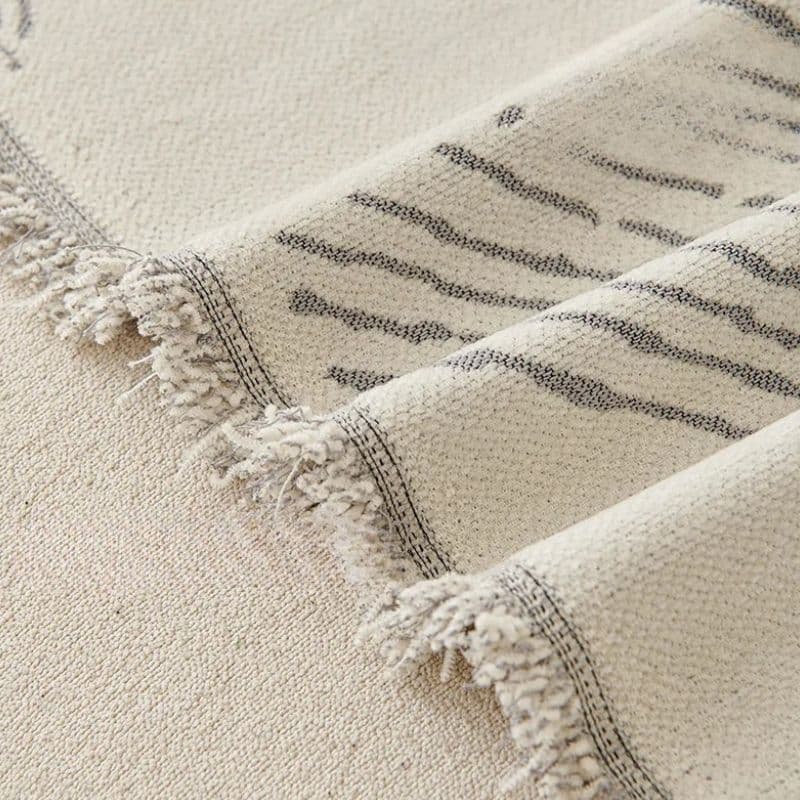 Jeté de Canapé en Tissu Chenille À Motifs Géométriques Jeté de Canapé en Tissu Chenille À Motifs Géométriques