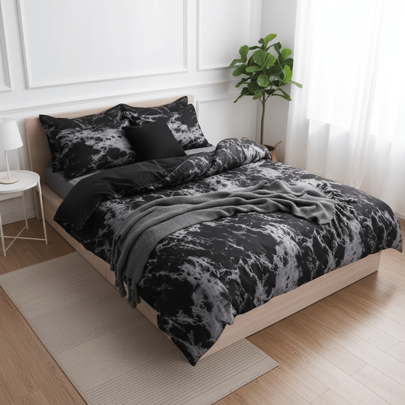 5-45 Housse de Couette À Effet Fumé Design Moderne