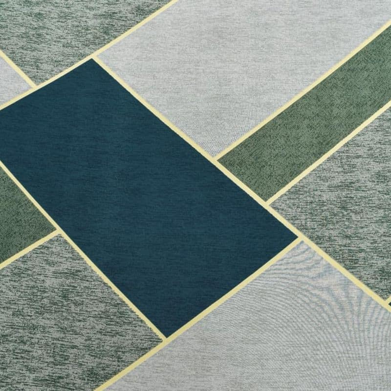 Housse De Canapé Clic-Clac Verte Taille Standard À Motif Géométrique Housse De Canapé Clic-Clac Verte Taille Standard À Motif Géométrique