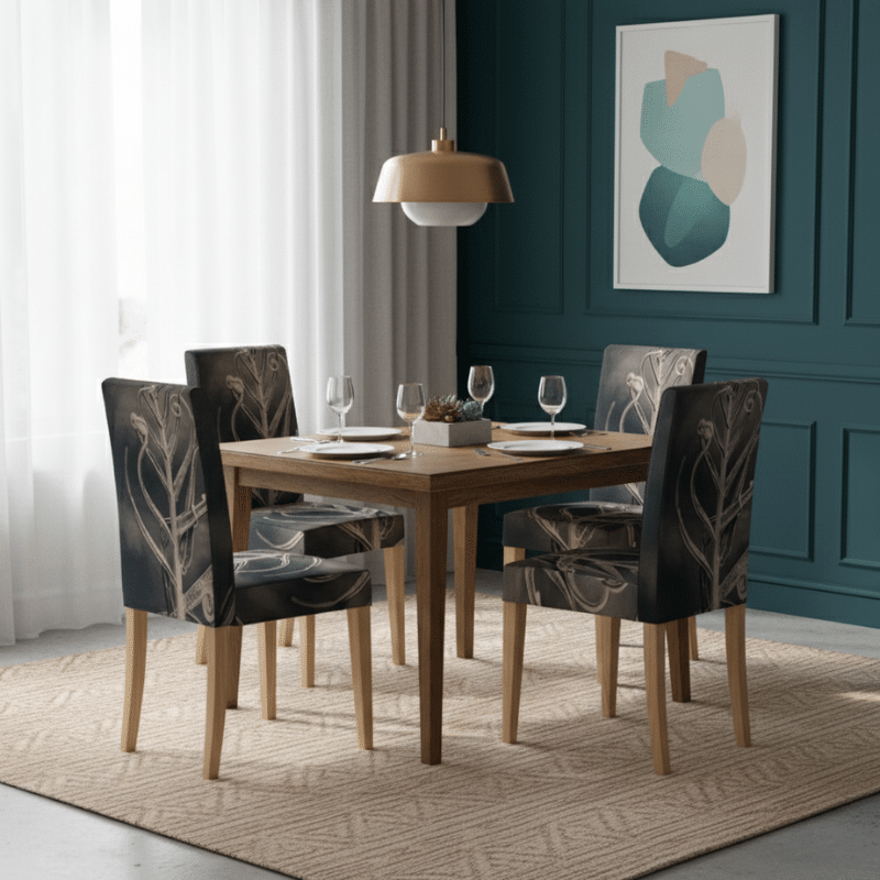 6-15 Housse De Chaise Évènementiel pour Anniversaire À Motif Raffiné