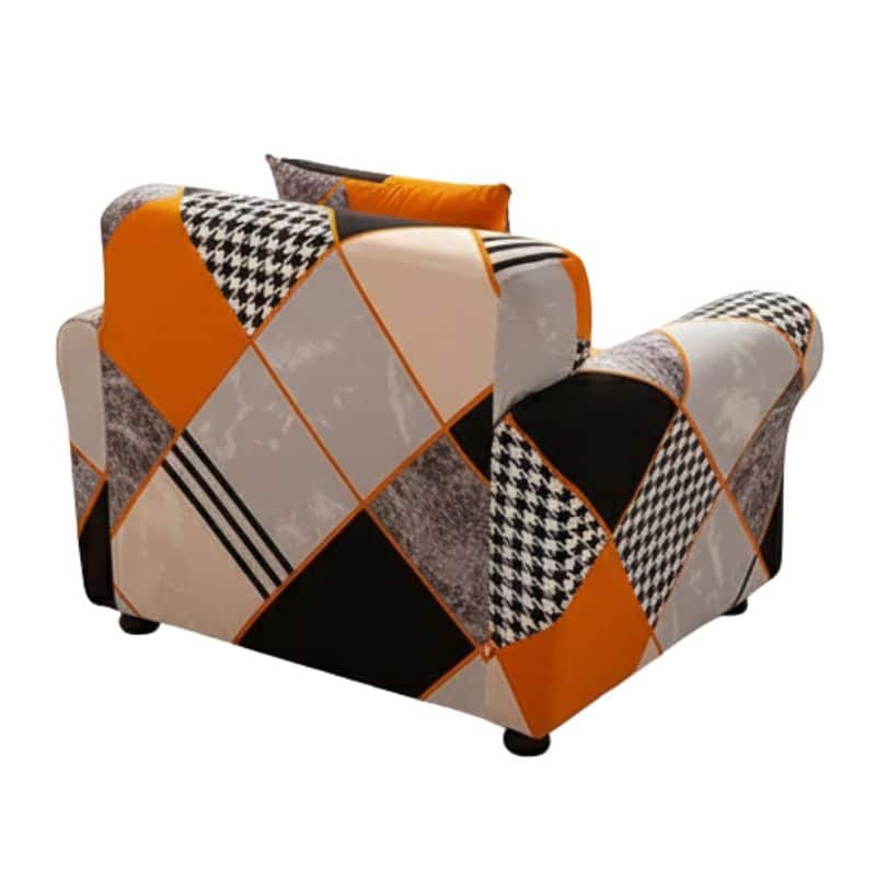 Housse de Fauteuil Extensible Au Design Géométrique Housse de Fauteuil Extensible Au Design Géométrique