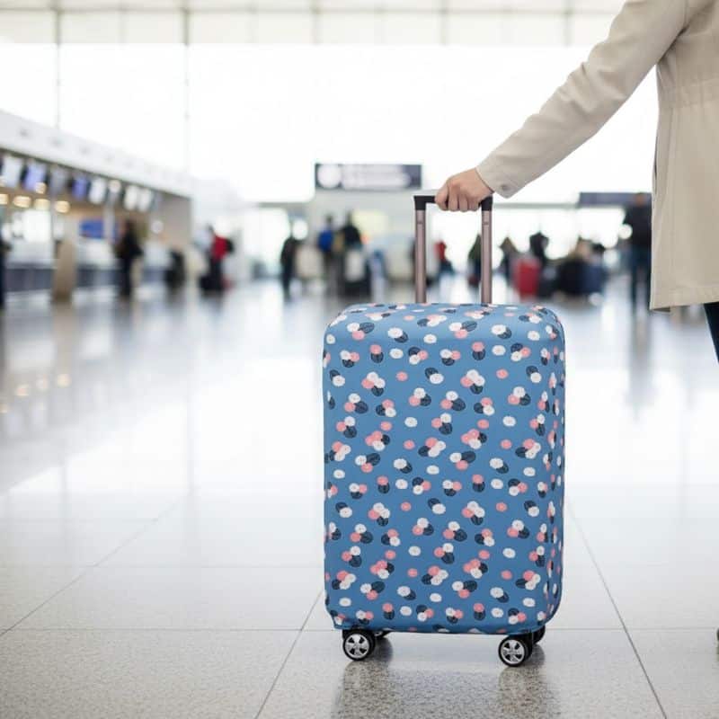 6-350 Housse de Valise Design Douceur Florale