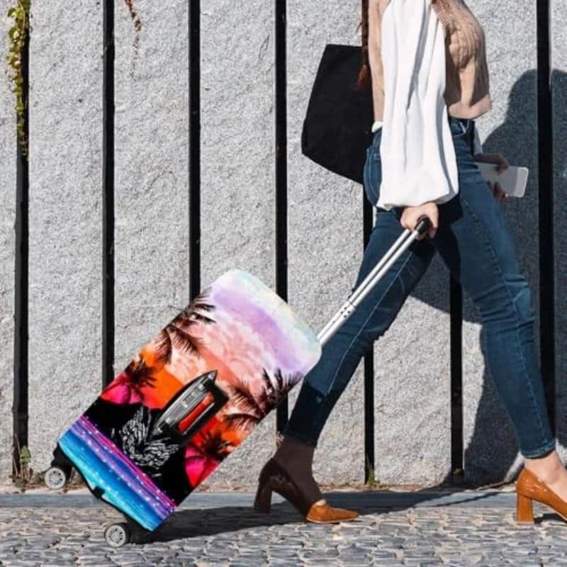 Housse de Valise Design Coucher de Soleil Housse de Valise Design Coucher de Soleil