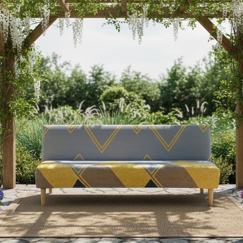 6-42 Housse De Canapé Clic-Clac Moderne Taille Standard En Tissu Extensible