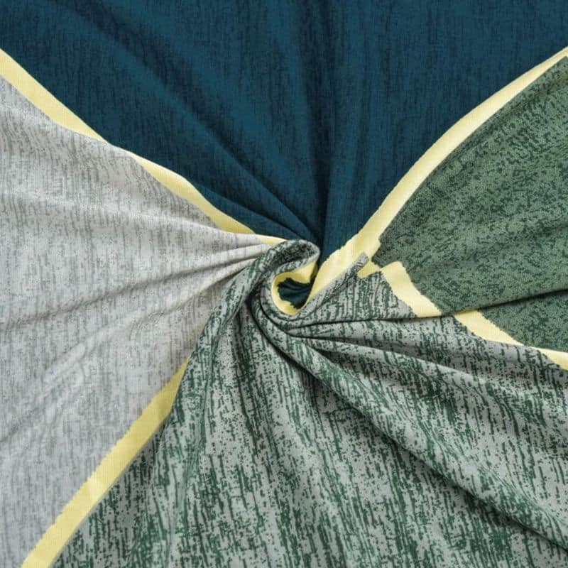 Housse De Canapé Clic-Clac Verte Taille Standard À Motif Géométrique Housse De Canapé Clic-Clac Verte Taille Standard À Motif Géométrique