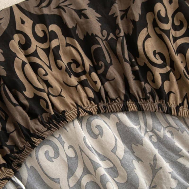 Housse De Canapé Convertible À Motif Arabesque Élégante Housse De Canapé Convertible À Motif Arabesque Élégante