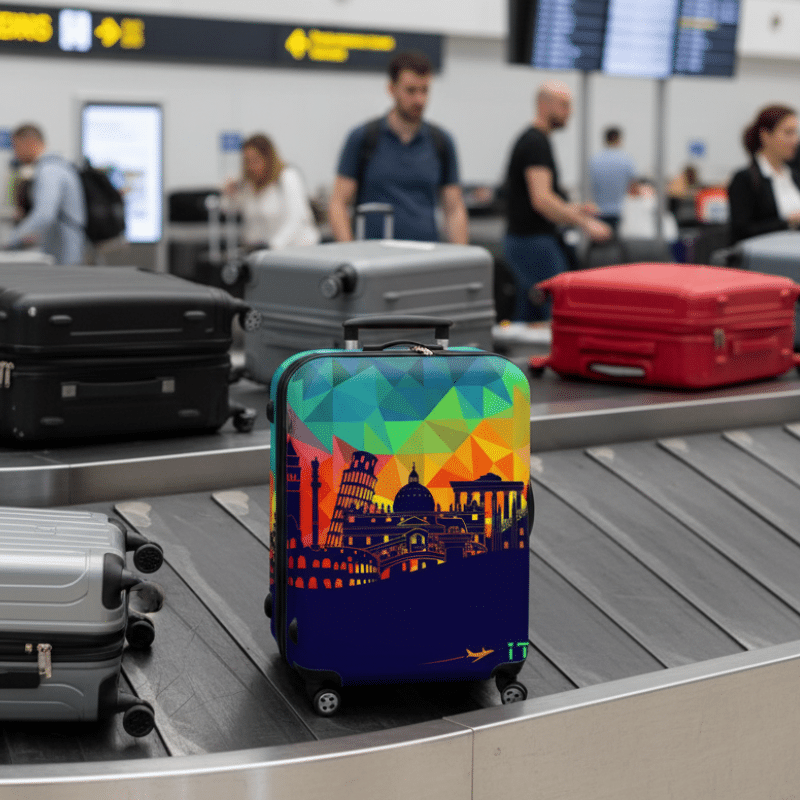 6-79 Housse de Valise Design Monuments du Monde