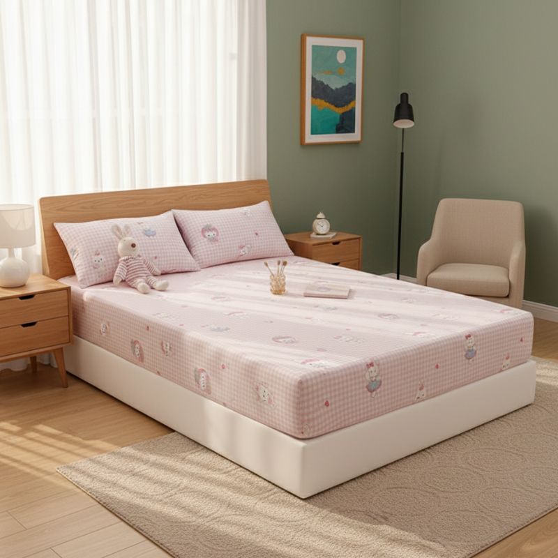 7-314 Drap-housse Style Petit Lapin