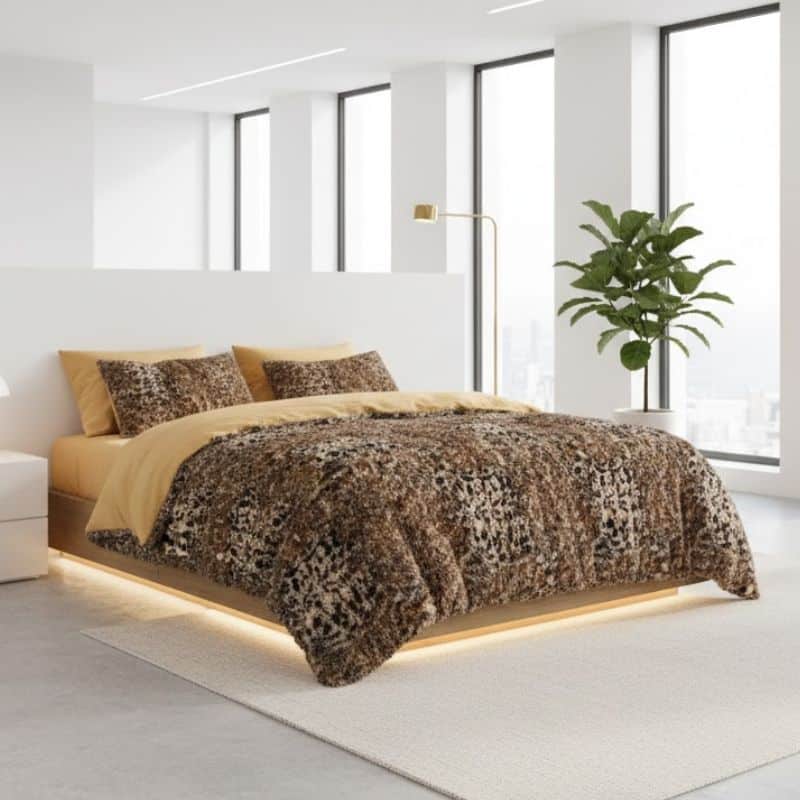 7-354 Housse de Couette Style Sauvage Élégant 3 Pièces